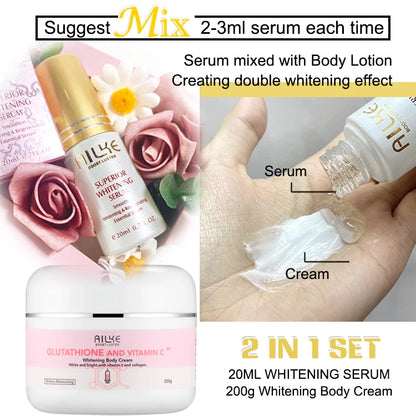 Glutathione Whitening & Moisturizing Lotion Set