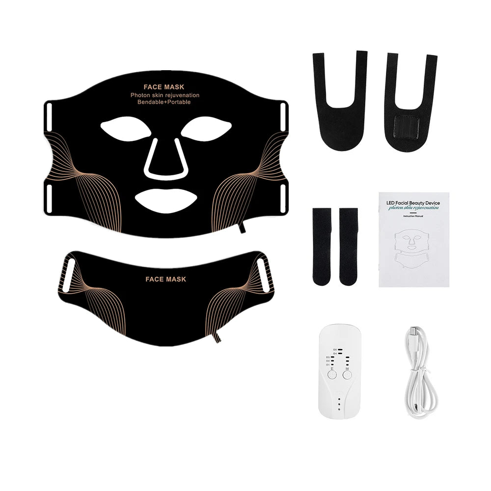 Red & Infrared Light Therapy Facial Mask