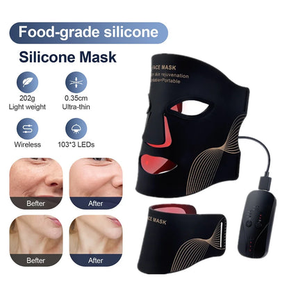 7-Color Silicone LED Face & Neck Mask