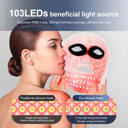 7-Color Silicone LED Face & Neck Mask