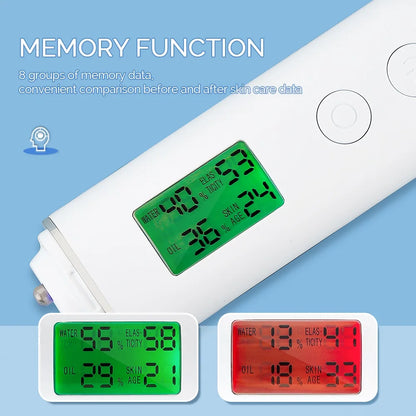 Face Skin Moisture & Oil Analyzer