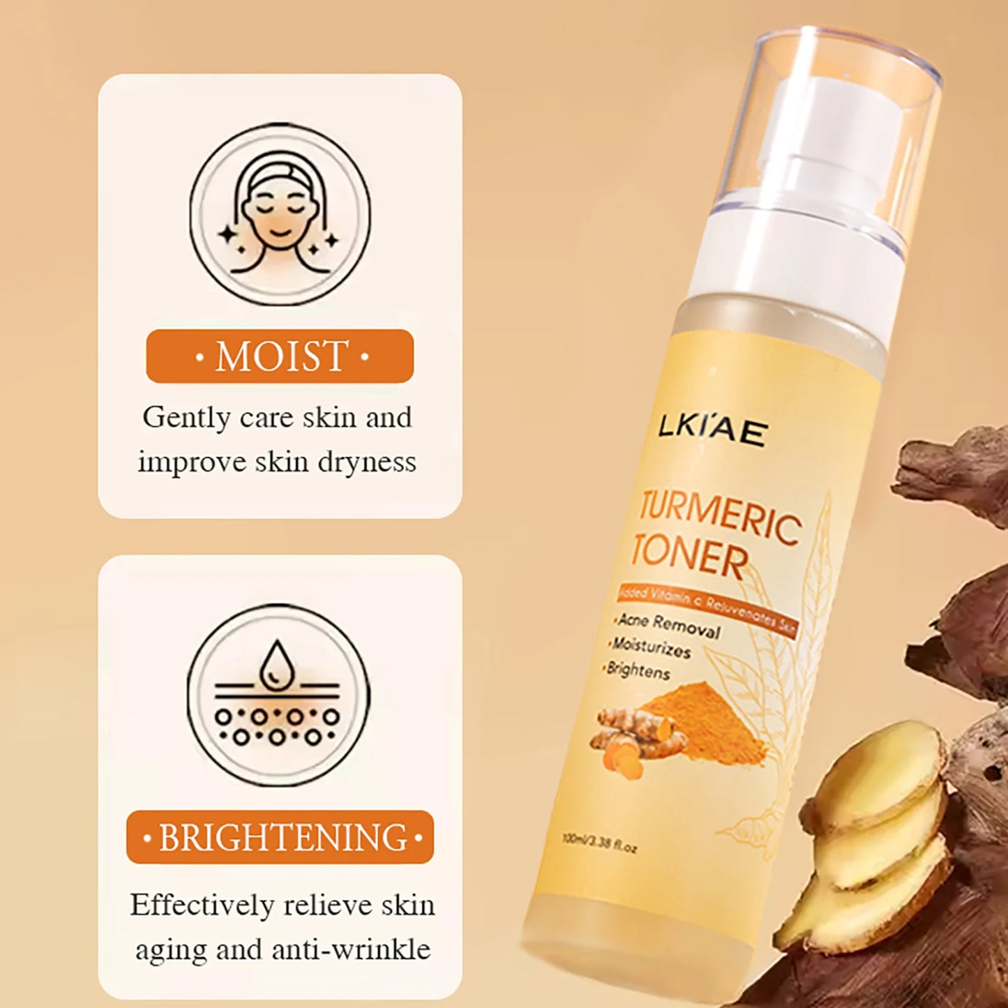 Organic Turmeric Brightening Skincare Set