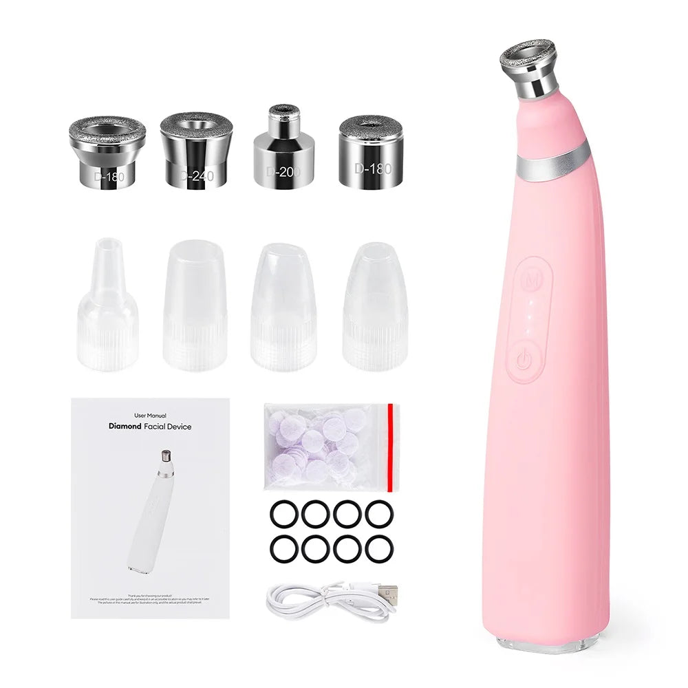 Portable Diamond Peeling Facial Device