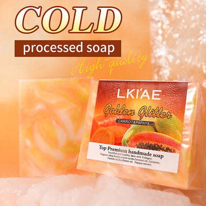 Natural Carrot Papaya Glow Bar Soap