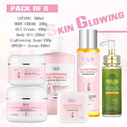 Glutathione Whitening & Moisturizing Lotion Set