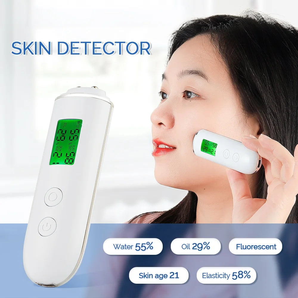 Face Skin Moisture & Oil Analyzer