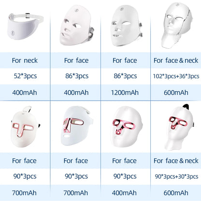 7-Color LED Photon Facial Mask