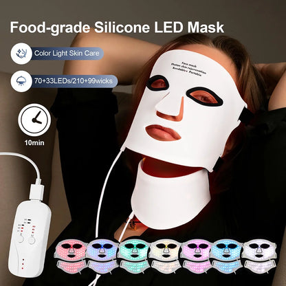 Red & Infrared Light Therapy Facial Mask