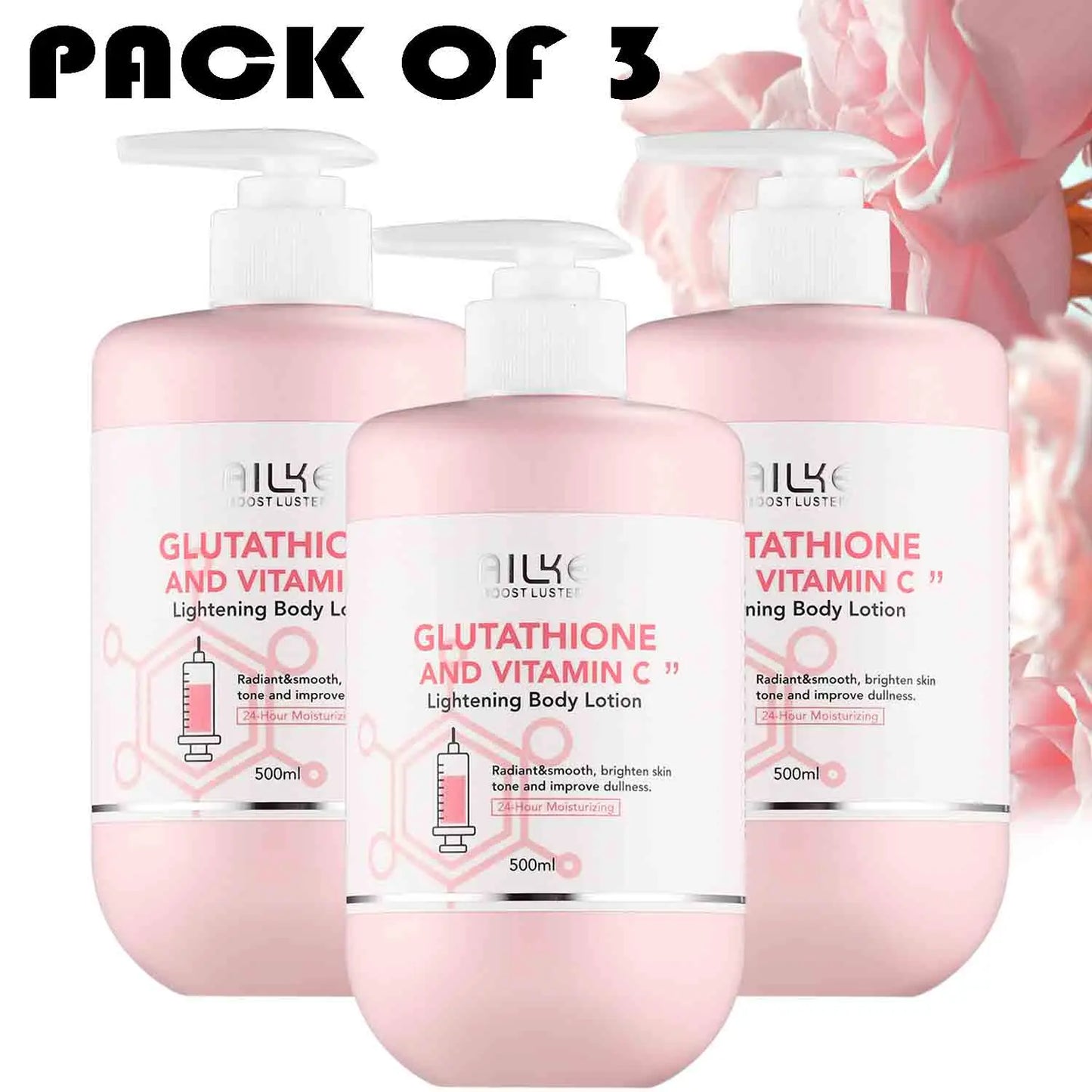 Glutathione Whitening & Moisturizing Lotion Set