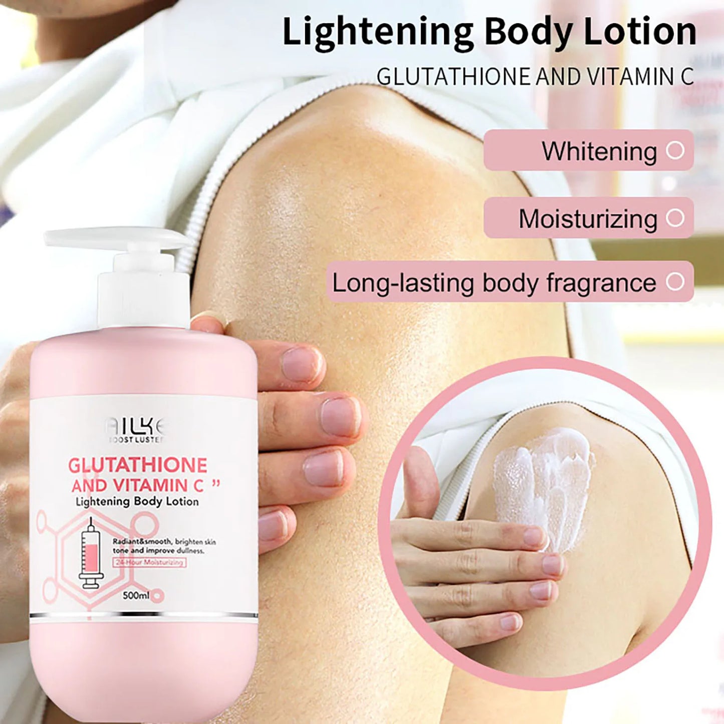 Glutathione Whitening & Moisturizing Lotion Set
