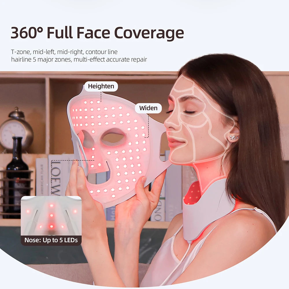 Red Light Therapy Silicone Facial Mask