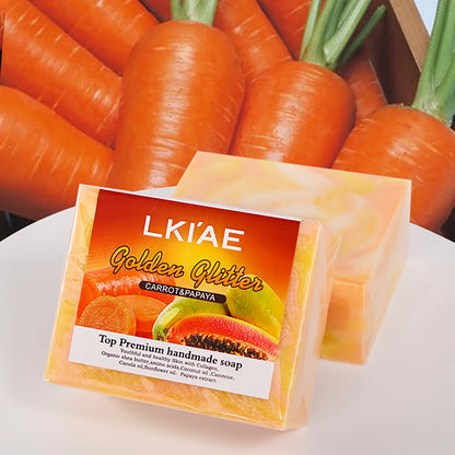 Natural Carrot Papaya Glow Bar Soap