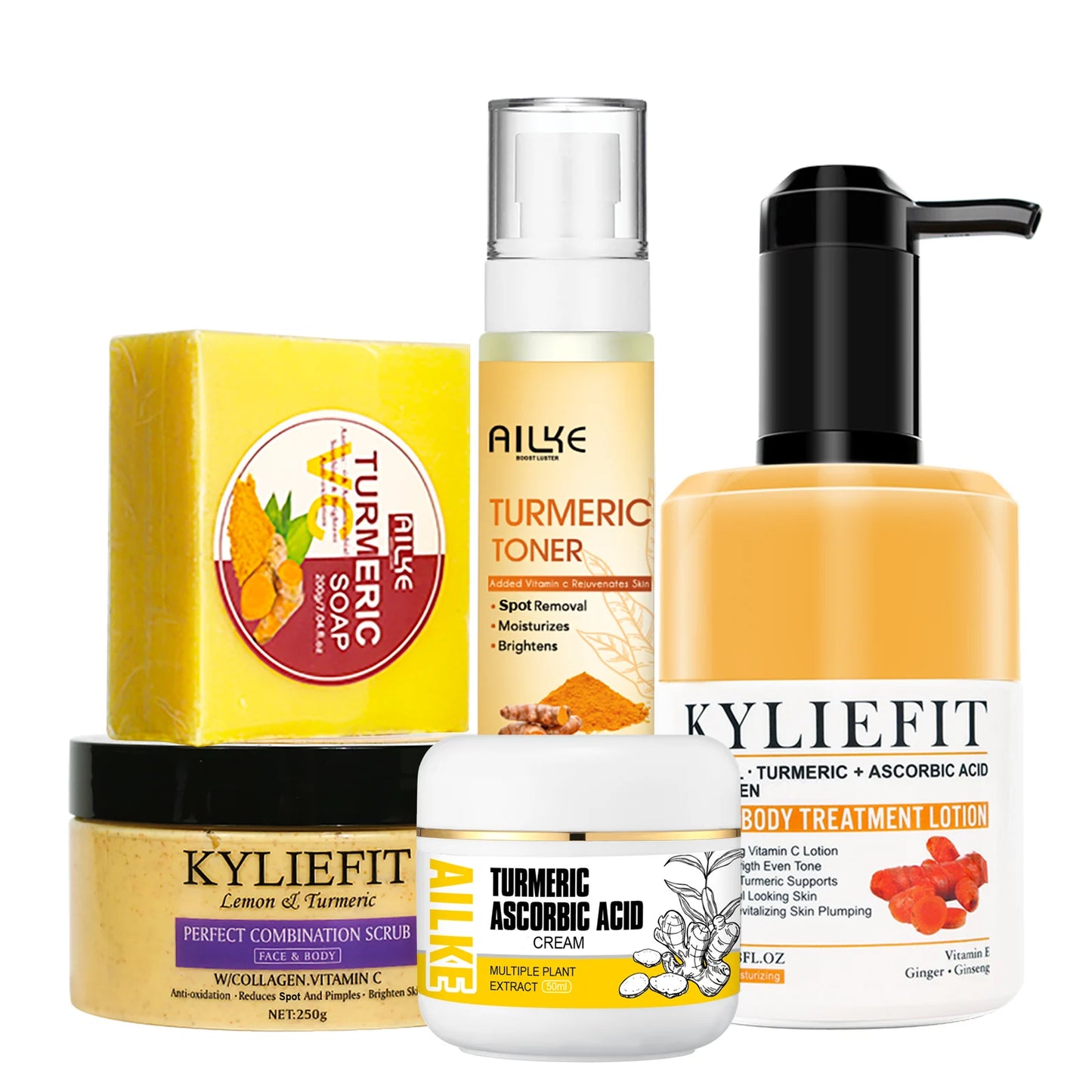 Organic Turmeric Brightening Skincare Set