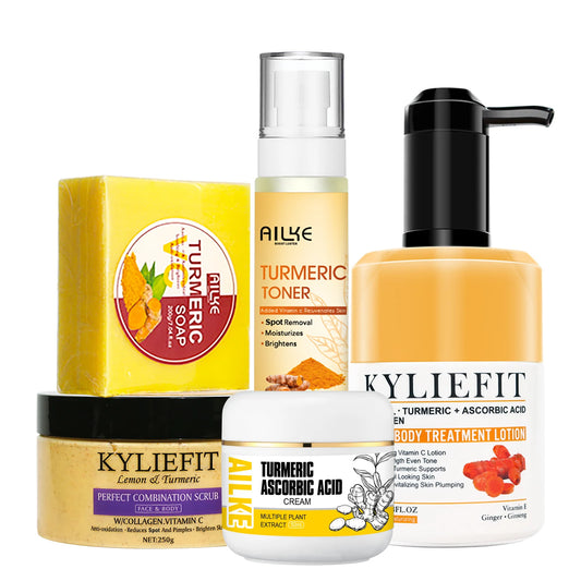 Organic Turmeric Brightening Skincare Set