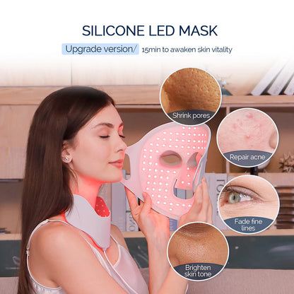 Red Light Therapy Silicone Facial Mask
