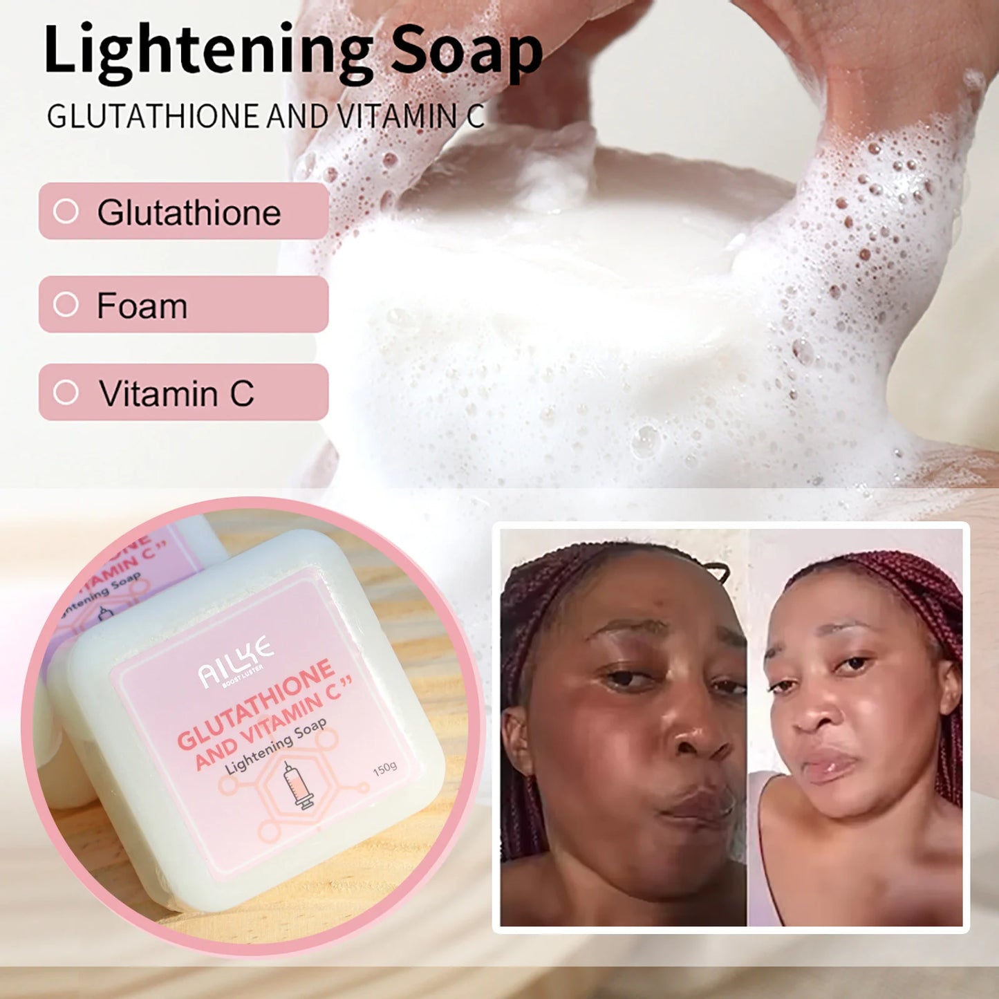 Glutathione Whitening & Moisturizing Lotion Set