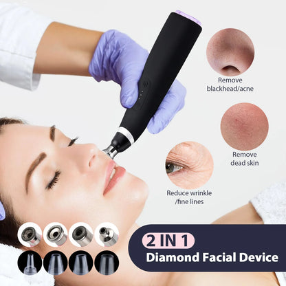 Portable Diamond Peeling Facial Device